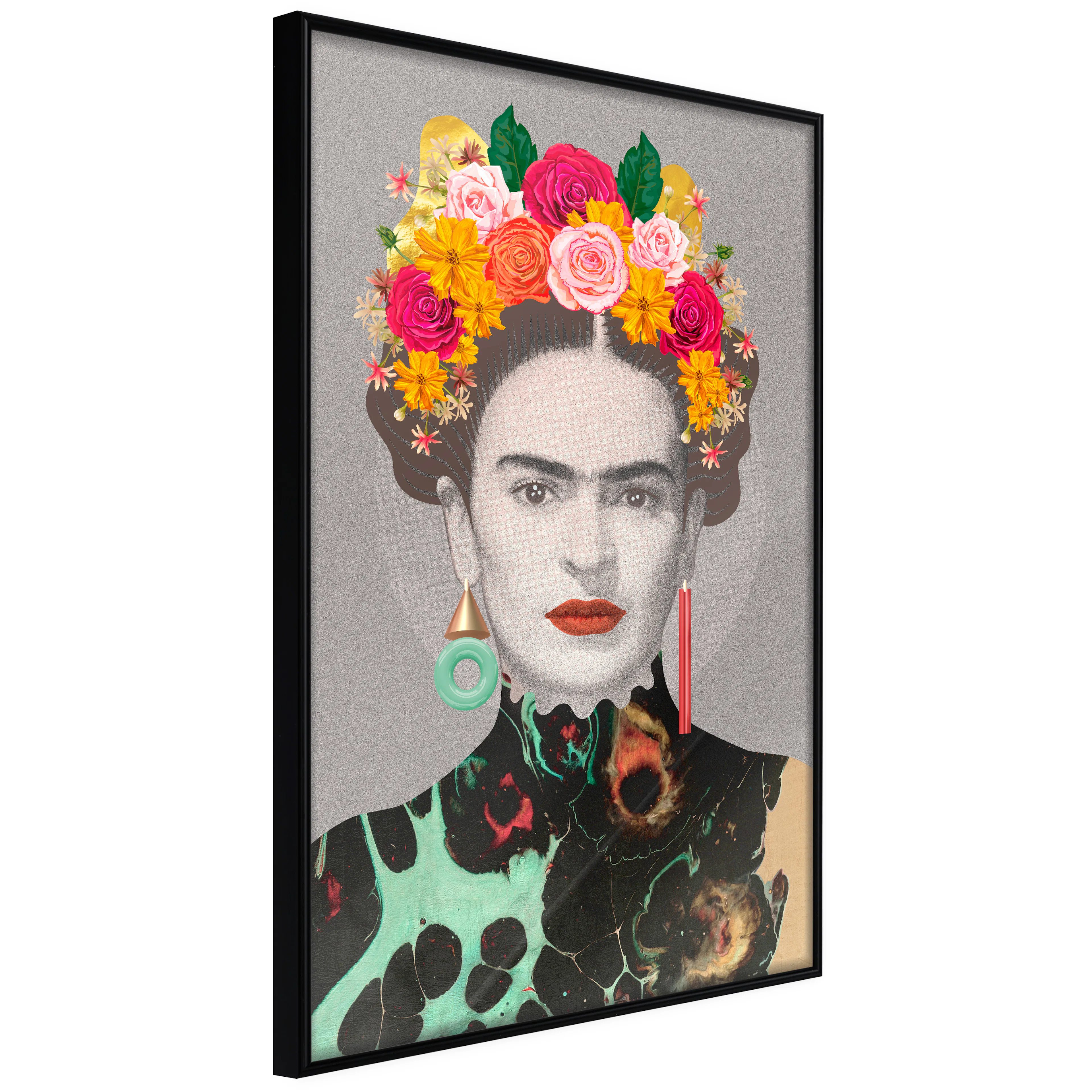 Affisch - Majestic Frida [Poster] 40x60 Svart ram, 40x60 cm