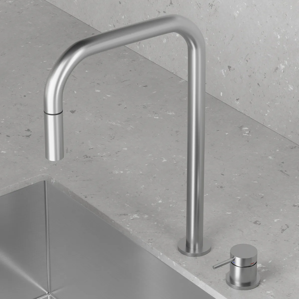 Köksblandare Scandtap Harmonized K2P Square