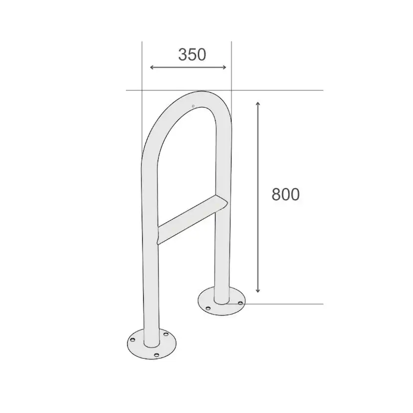 Cykelställ R&R Solutions Economy För 2 Cyklar Golvmonterad