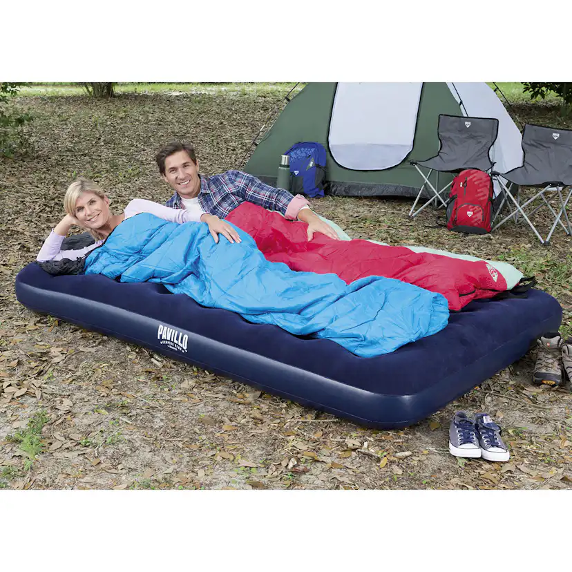 Uppblåsbar Madrass Bestway Pavillo Airbed Queen Med Inbyggd Fotpump