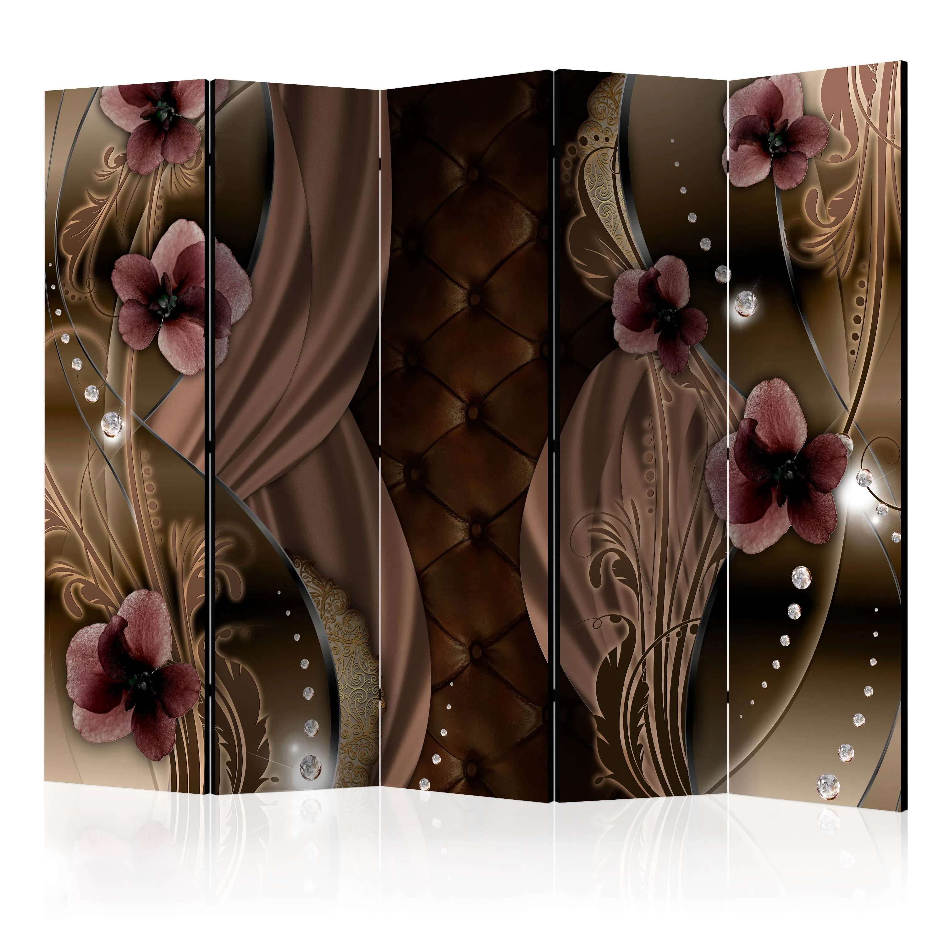 Rumsavdelare Arkiio Burgundy Pansies II 225x172 cm