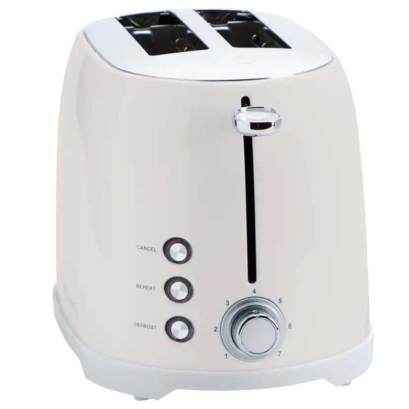 Brödrost Champion 2 skivor 800W BR610 Creme White Series