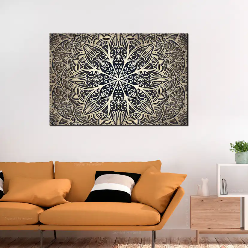 Tavla Arkiio Oriental Flowers Brown