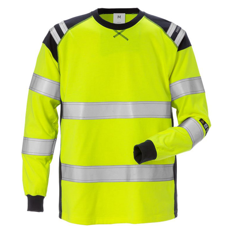 Flamskyddad T-shirt Fristads Långärmad 7077 TFLH Klass 3