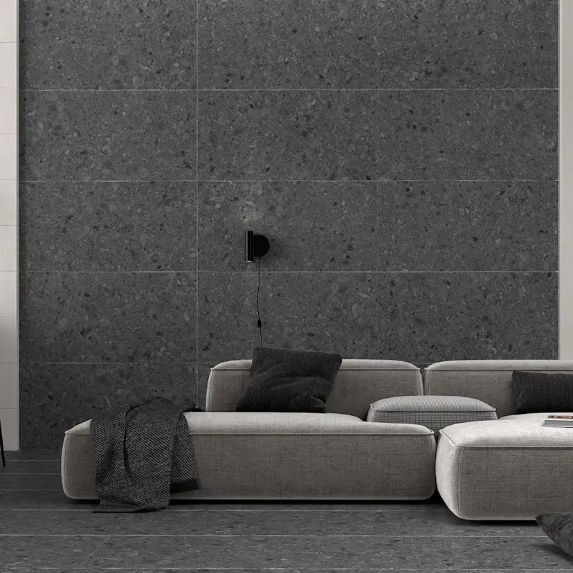 Klinker Tenfors Flodsten Night 90x90 cm