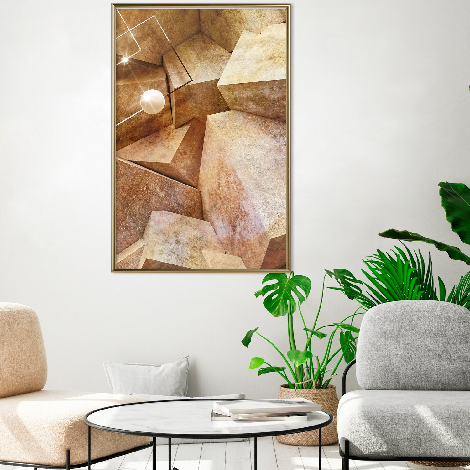 Poster Artgeist Affisch Saffron Corners