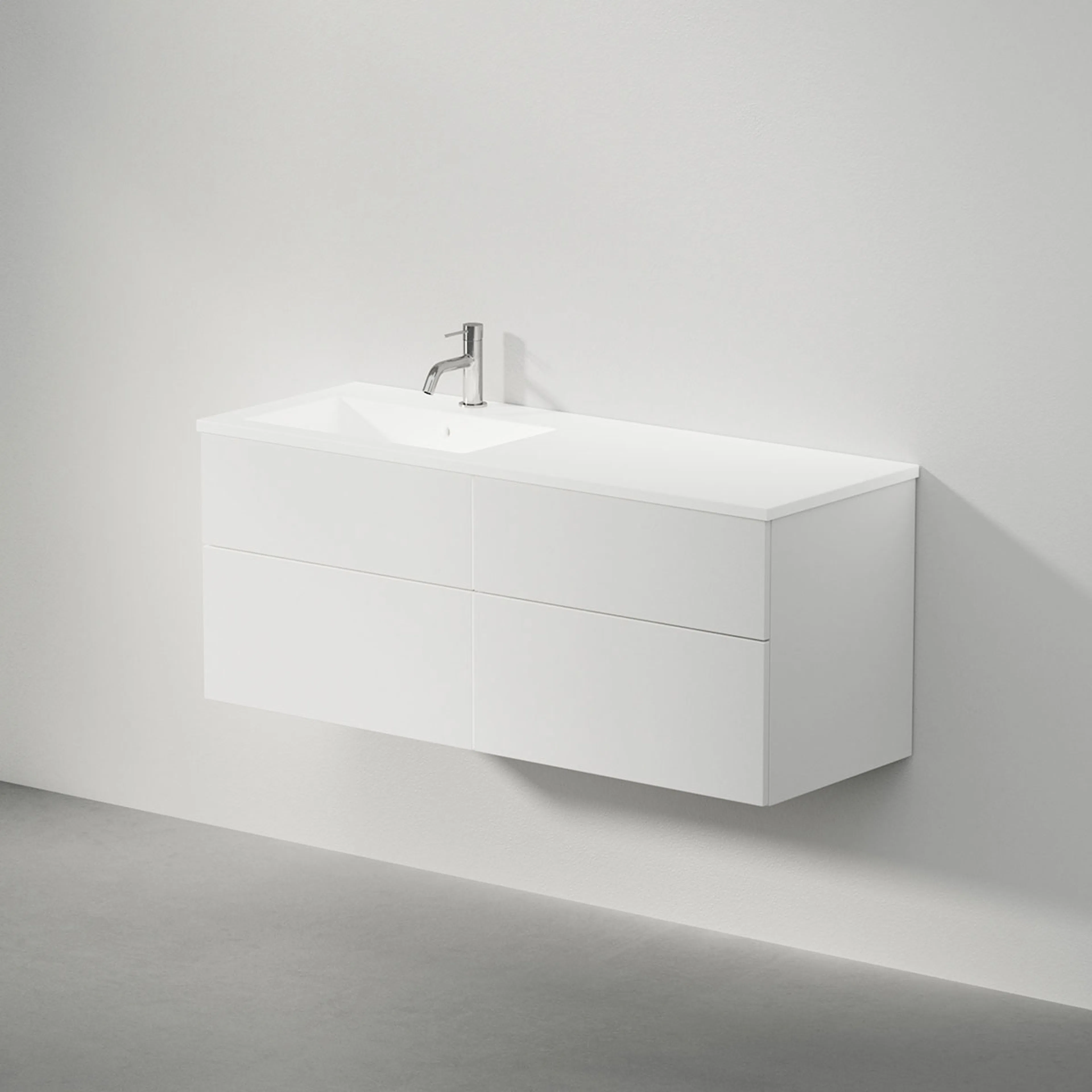 Viskan Solid 120 E,Premium White,4 Lådor,H/V, 1180x490x425mm Premium White