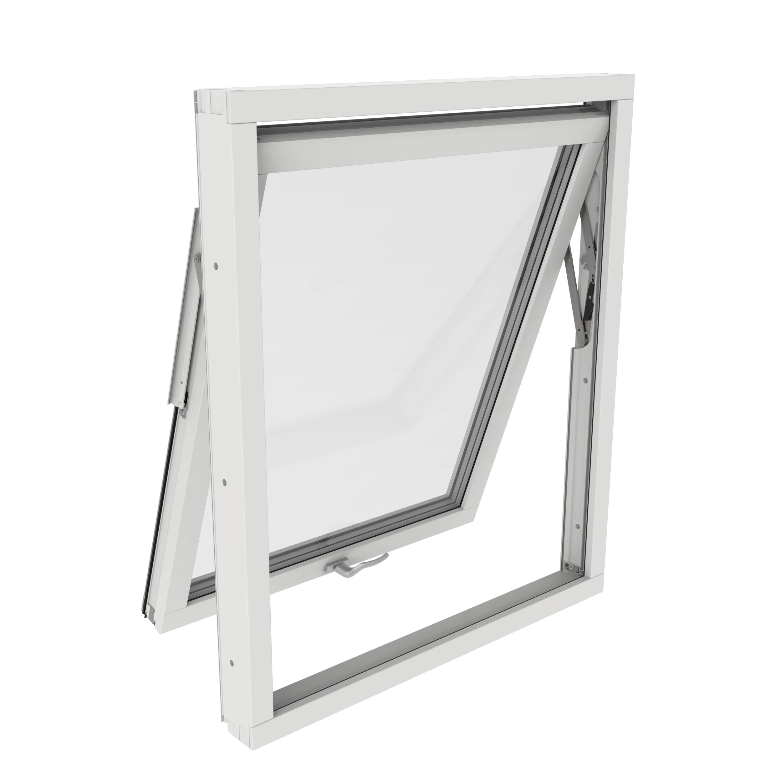 Outline Vridfönster 3-Glas Alu 100x100 BxH 100x100 cm 3-glas Vitmålat Aluminium