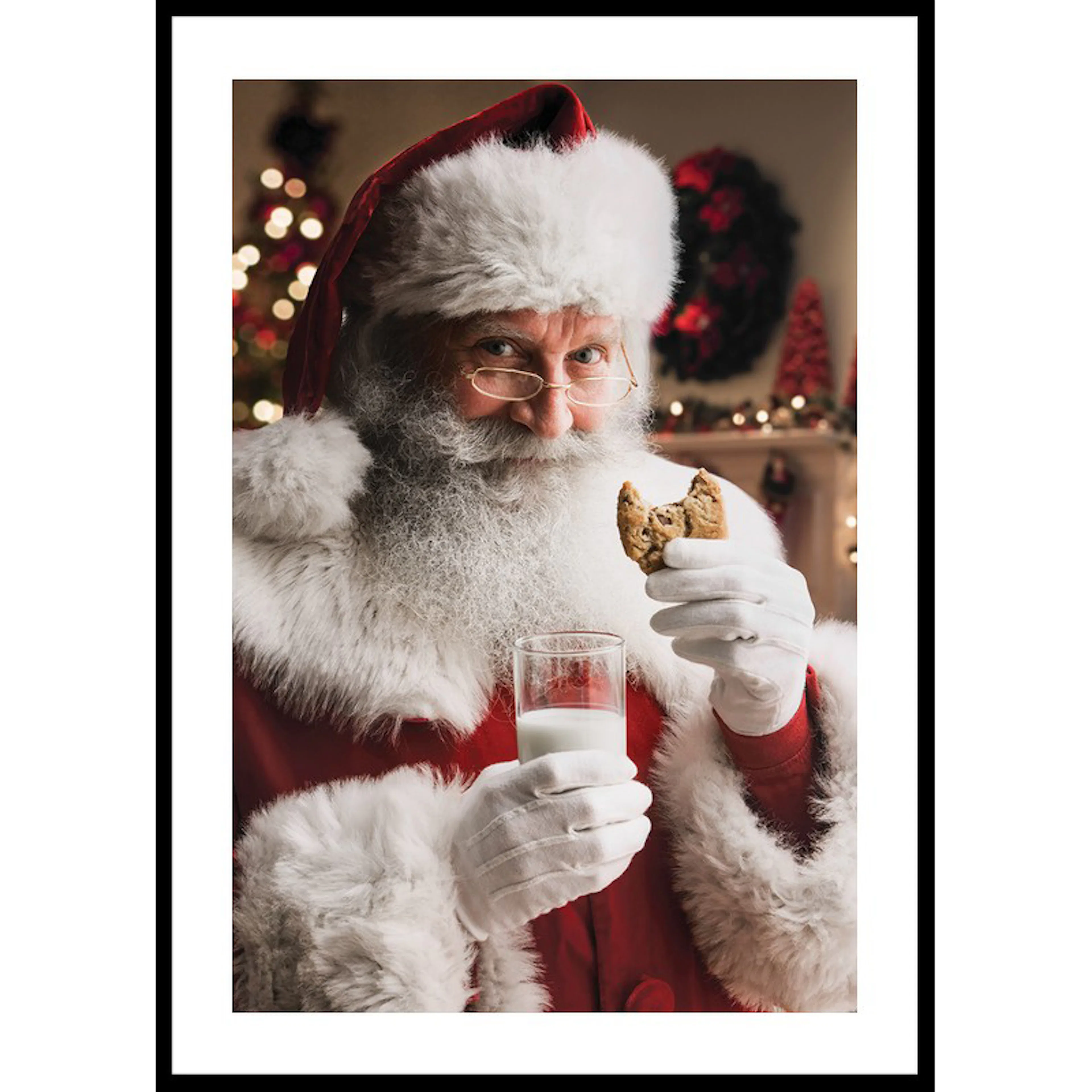 Santa Cookie And Milk 30x40 30x40 cm