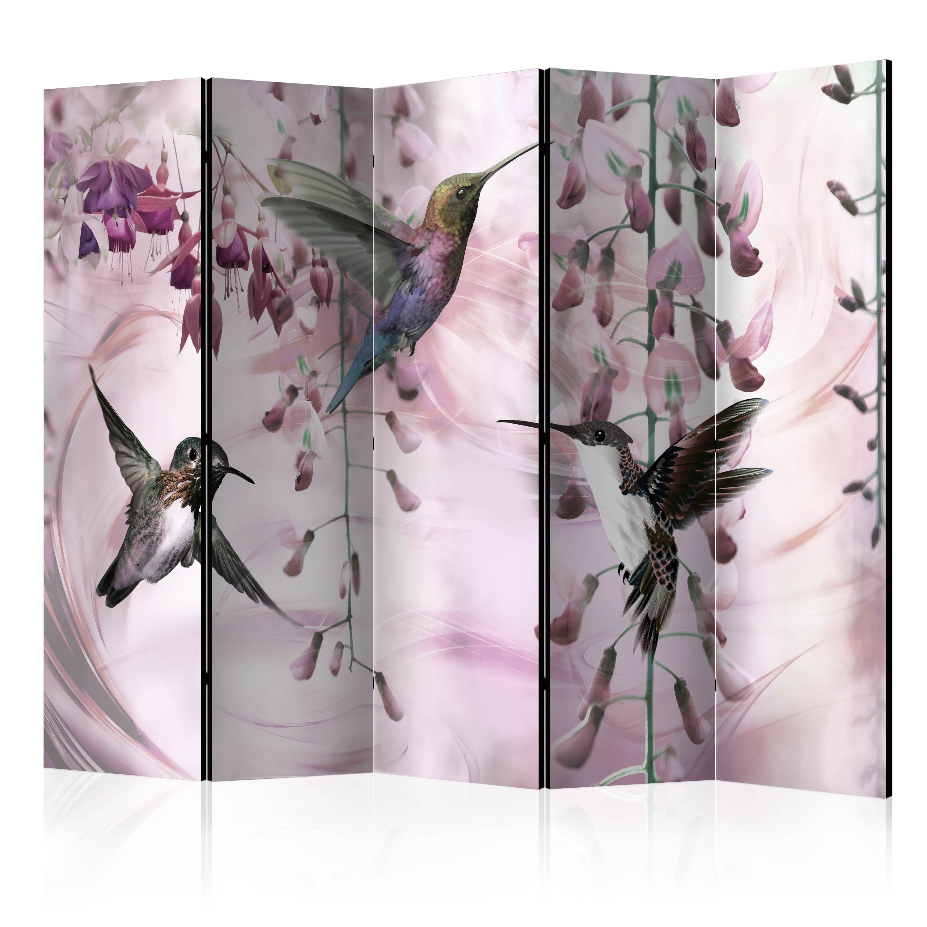 Rumsavdelare Arkiio Flying Hummingbirds Pink II 225x172 cm