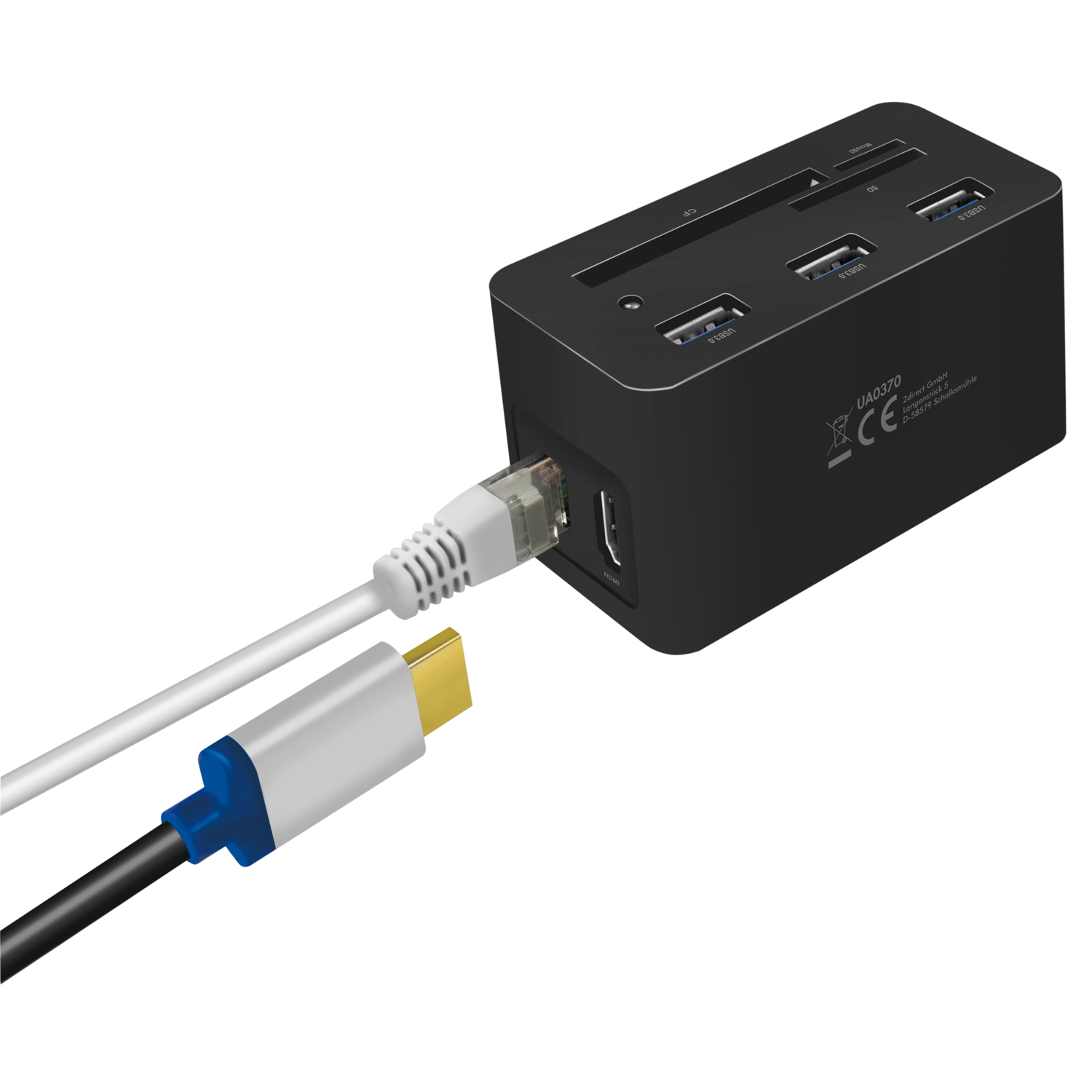 PC-/Mac-minidocka LogiLink HDMI, USB-C, USB