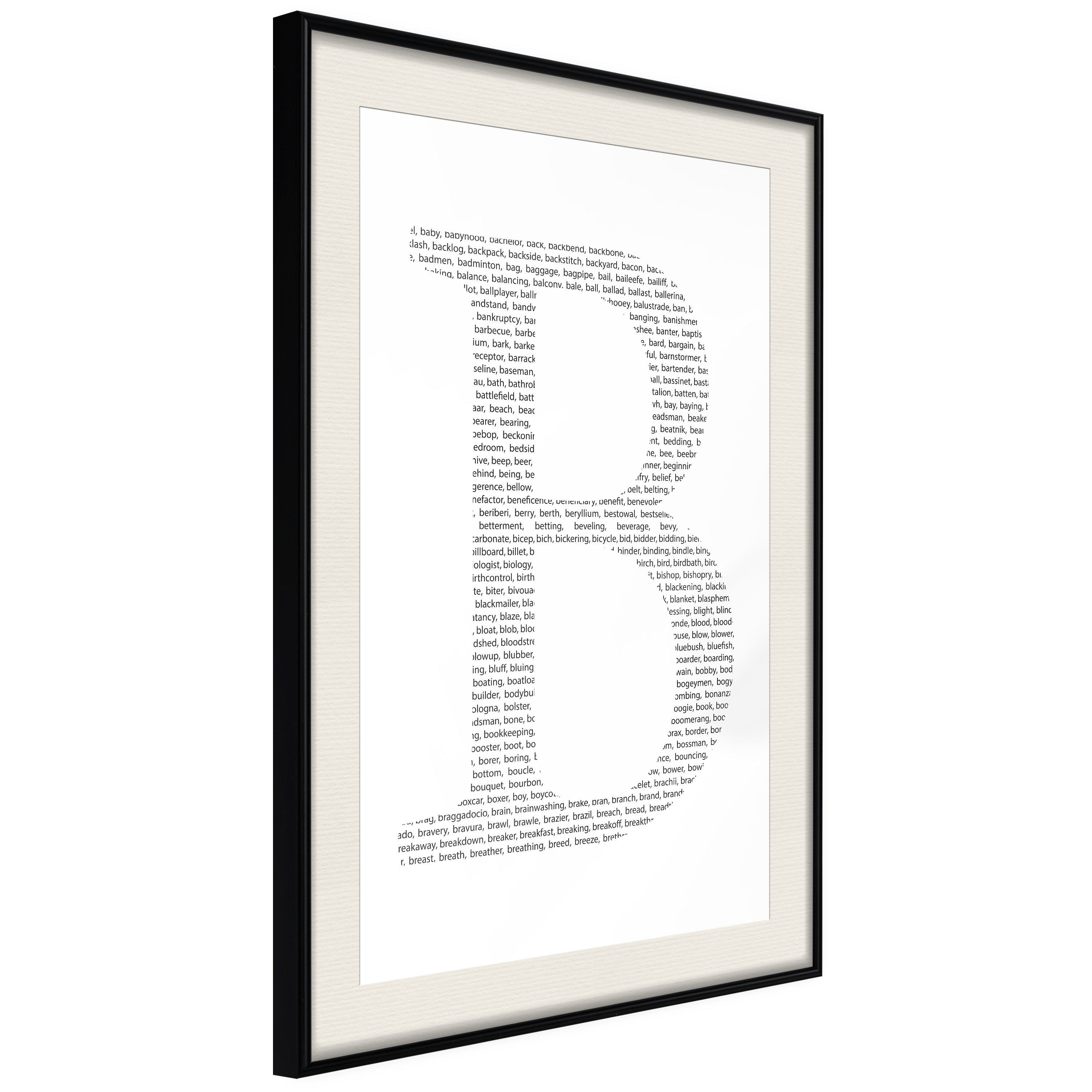 Poster Artgeist Affisch Letter B