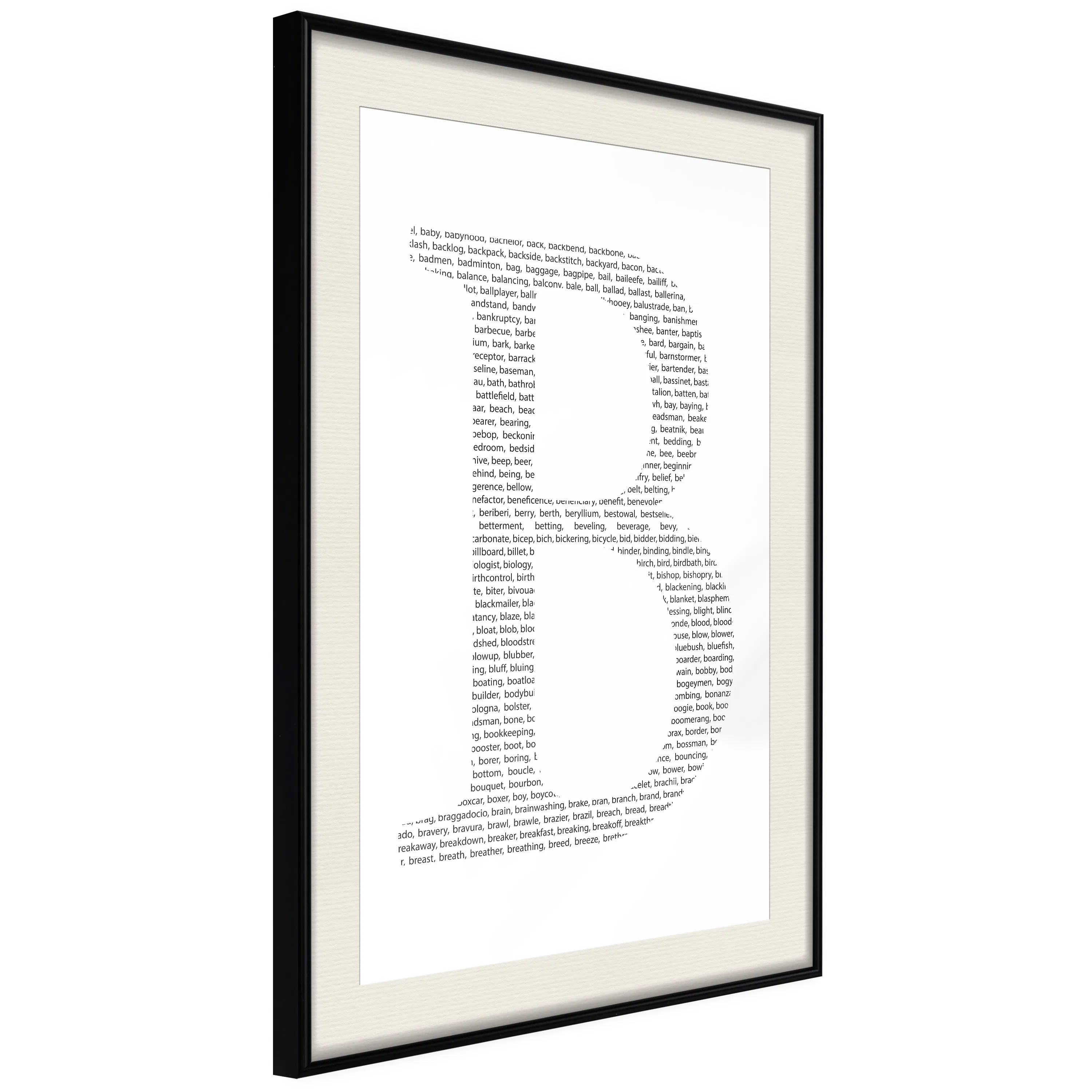 Poster Artgeist Affisch Letter B