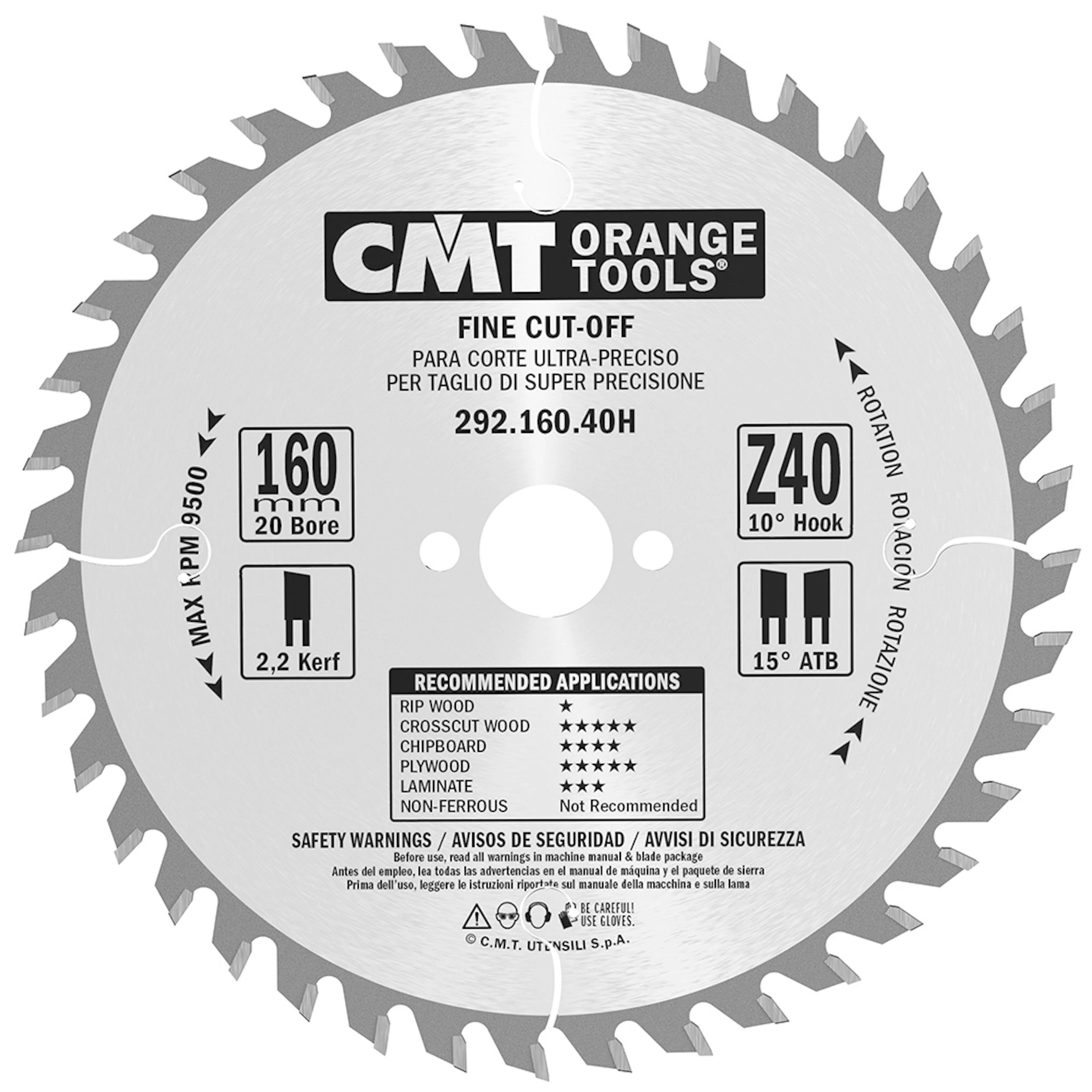 Cirkelsågklinga CMT Orange Tools W