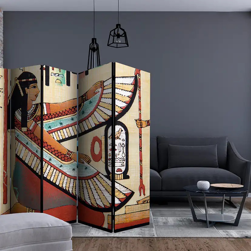Rumsavdelare Skärmvägg Arkiio Egyptian Motif II 225x172 cm