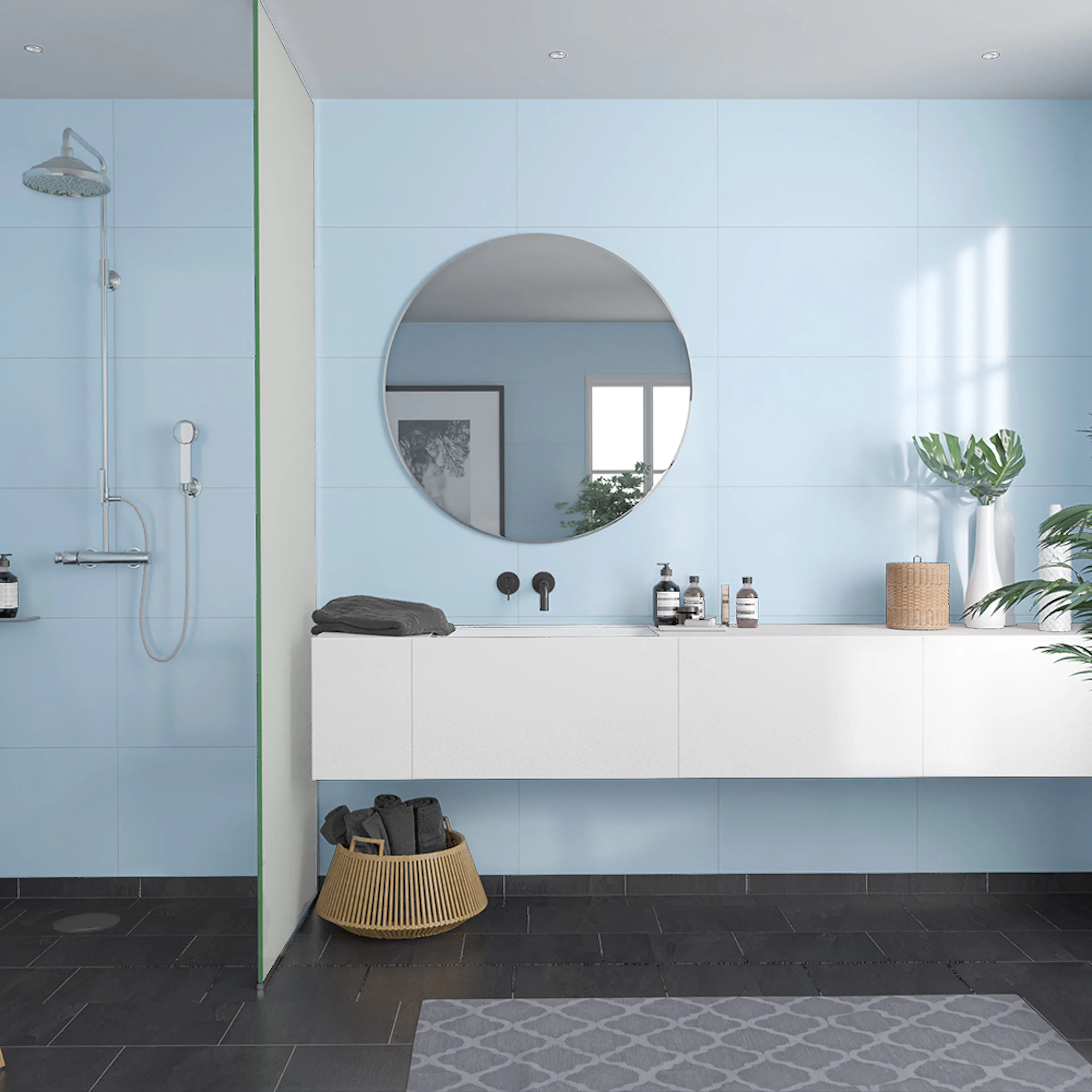Våtrumsskiva Fibo Frozen Blue 5203-M6040 HG
