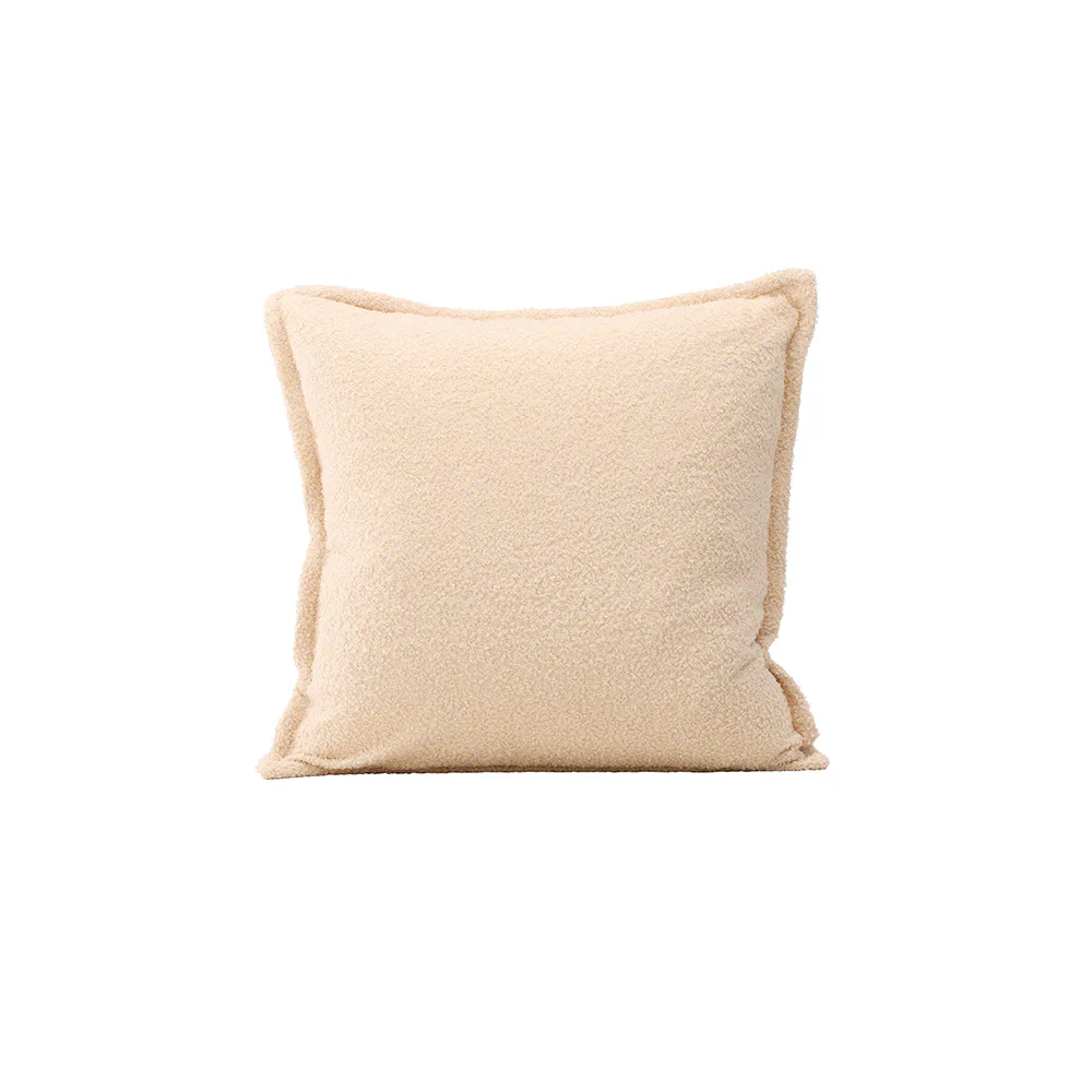 Tuva Cushion Cover Teddy fur - White Vit