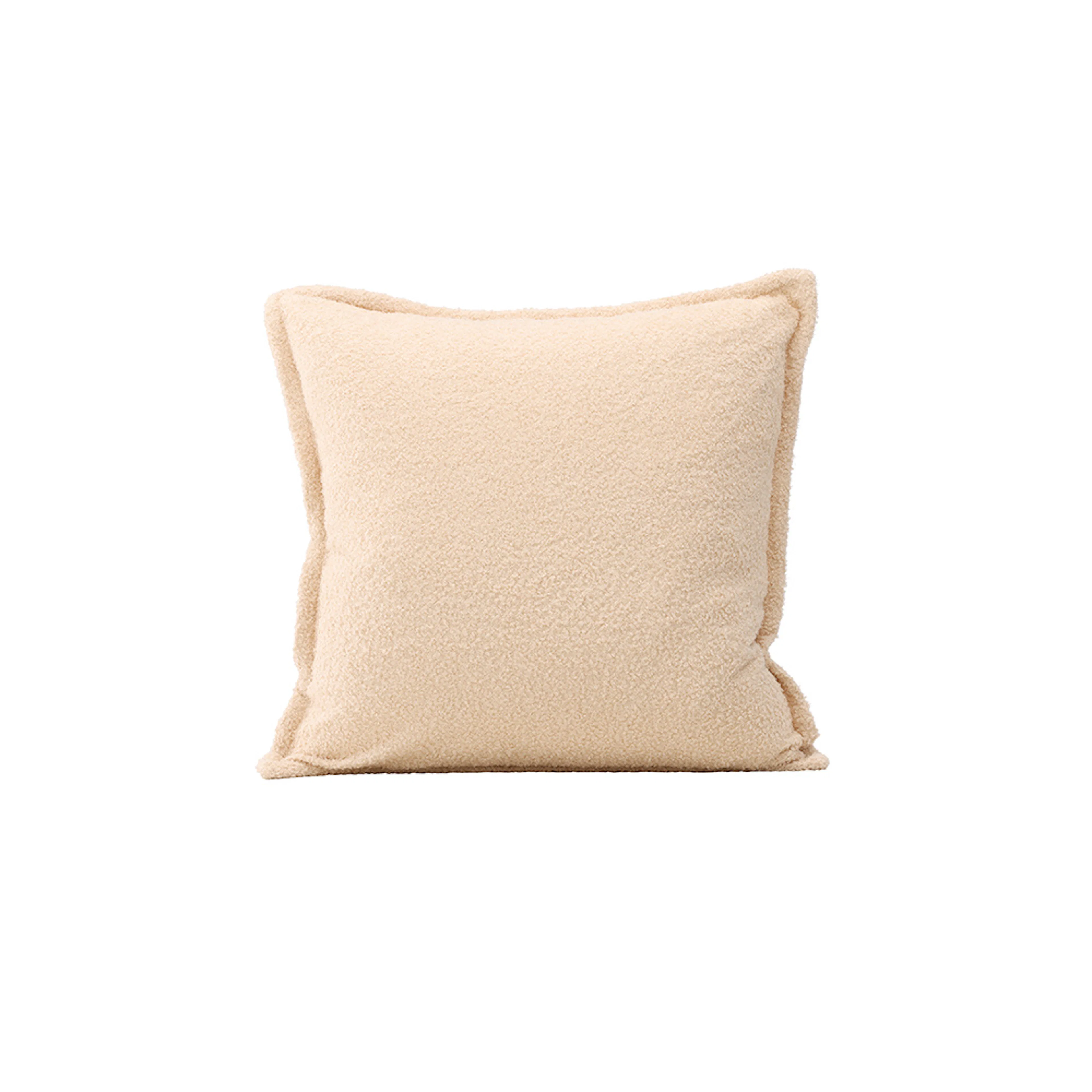 Tuva Cushion Cover Teddy fur - White Vit