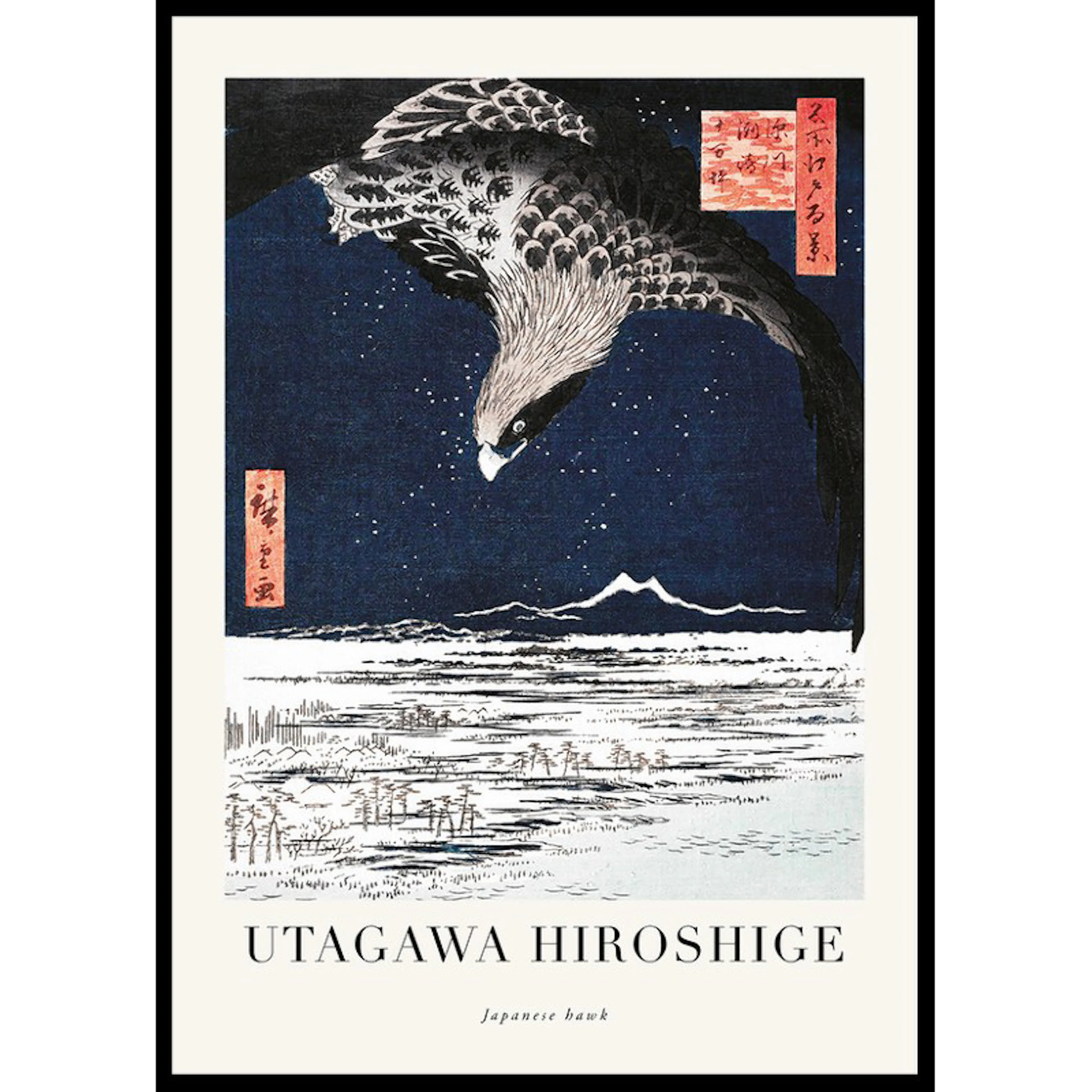 Poster Gallerix Japanese Hawk By Utagawa Hiroshige