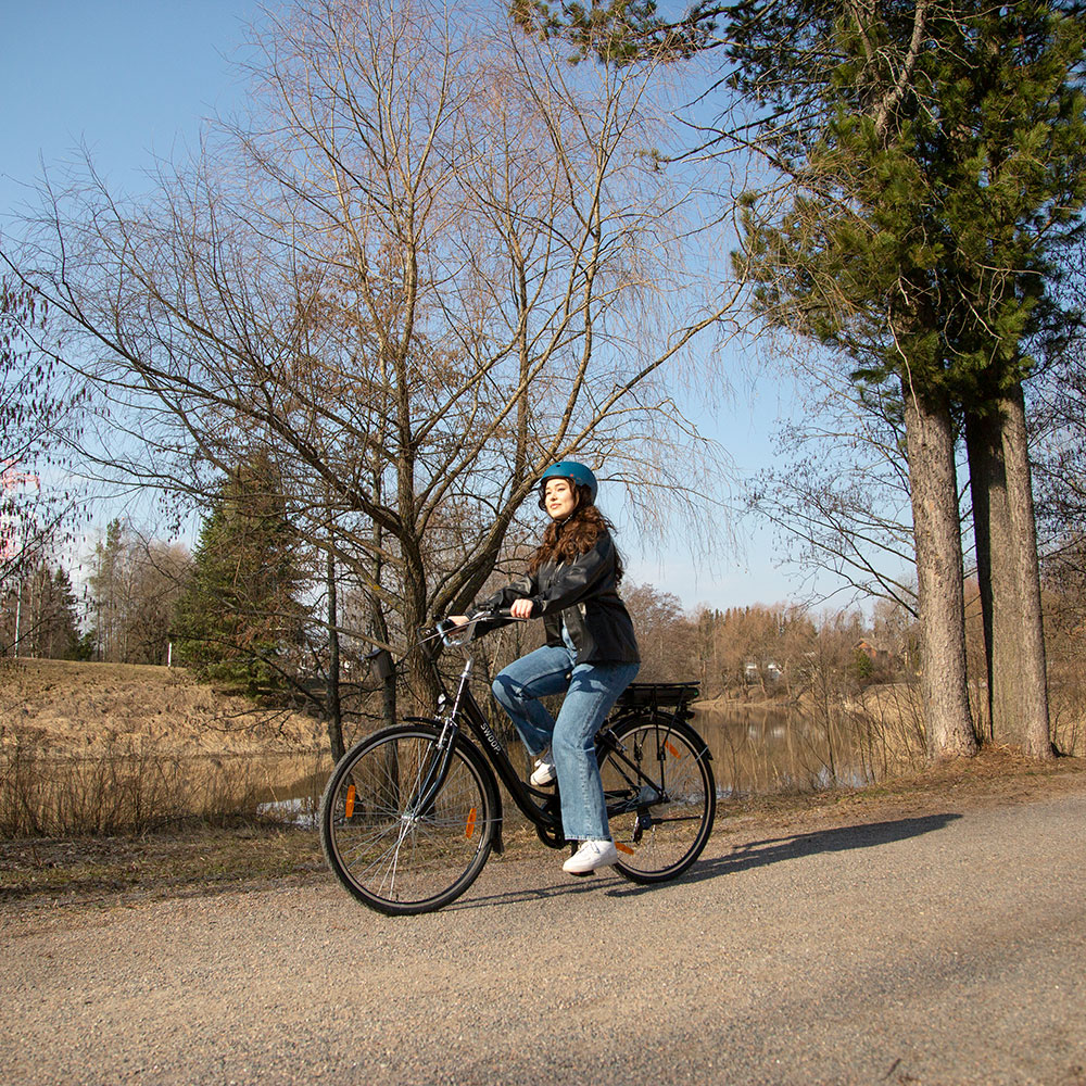 Elcykel Swoop Classic, dam 28" Svart