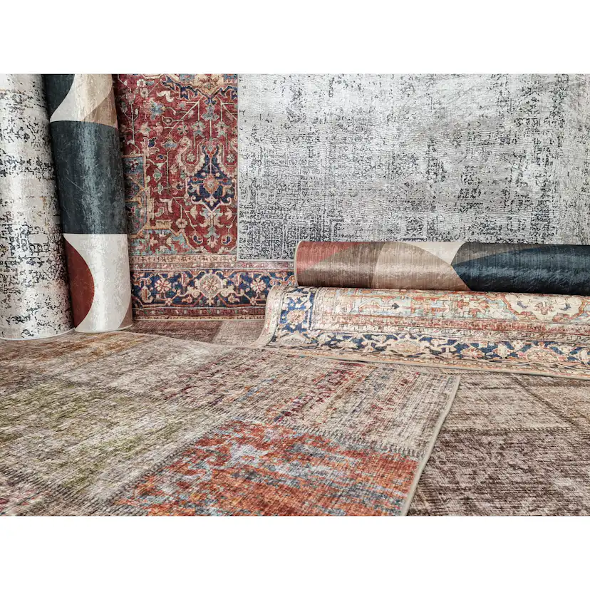 Wiltonmatta KM Carpets Amber Patch Färgglad Polyester