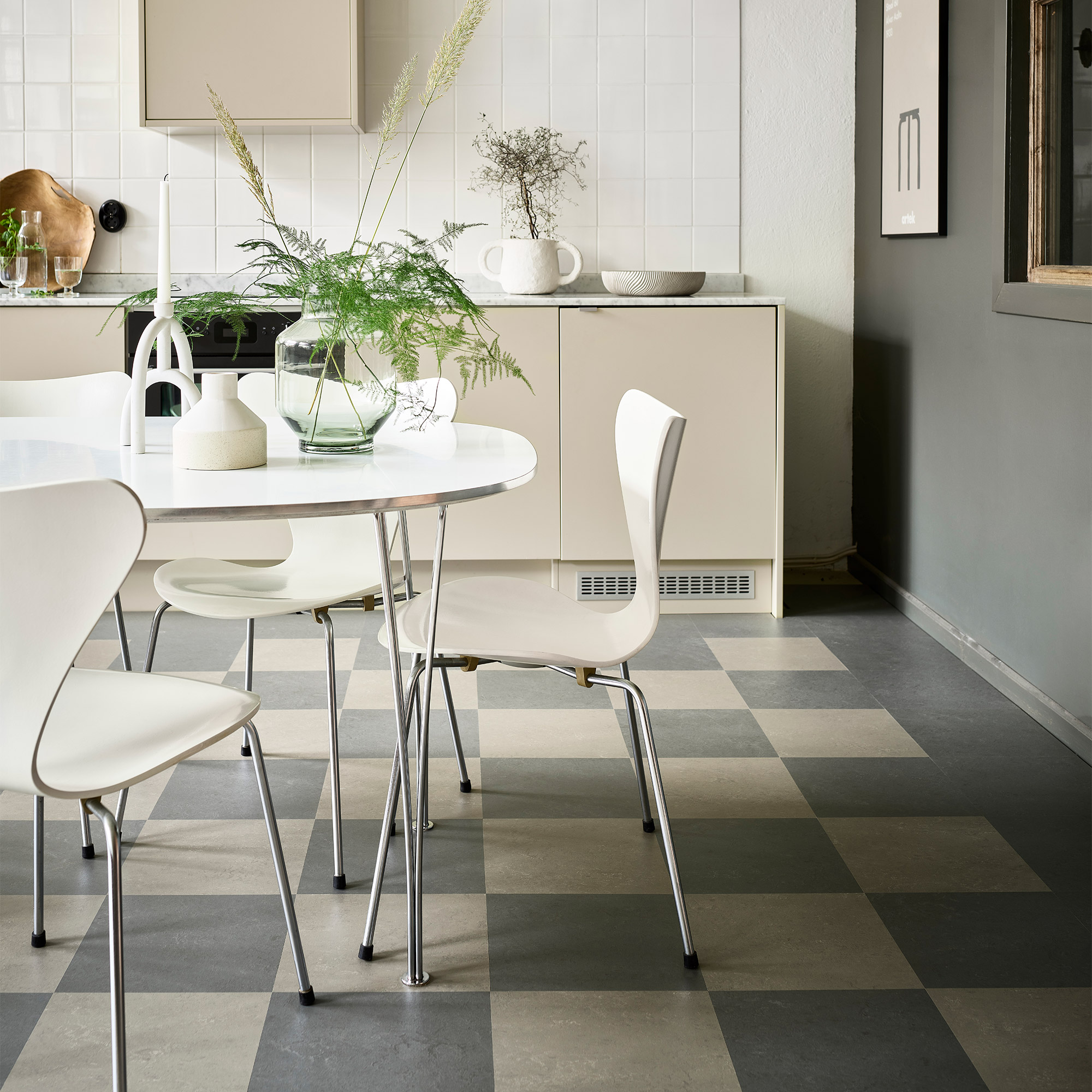 Linoleumgolv Forbo Marmoleum Click Nebula 60x30 cm