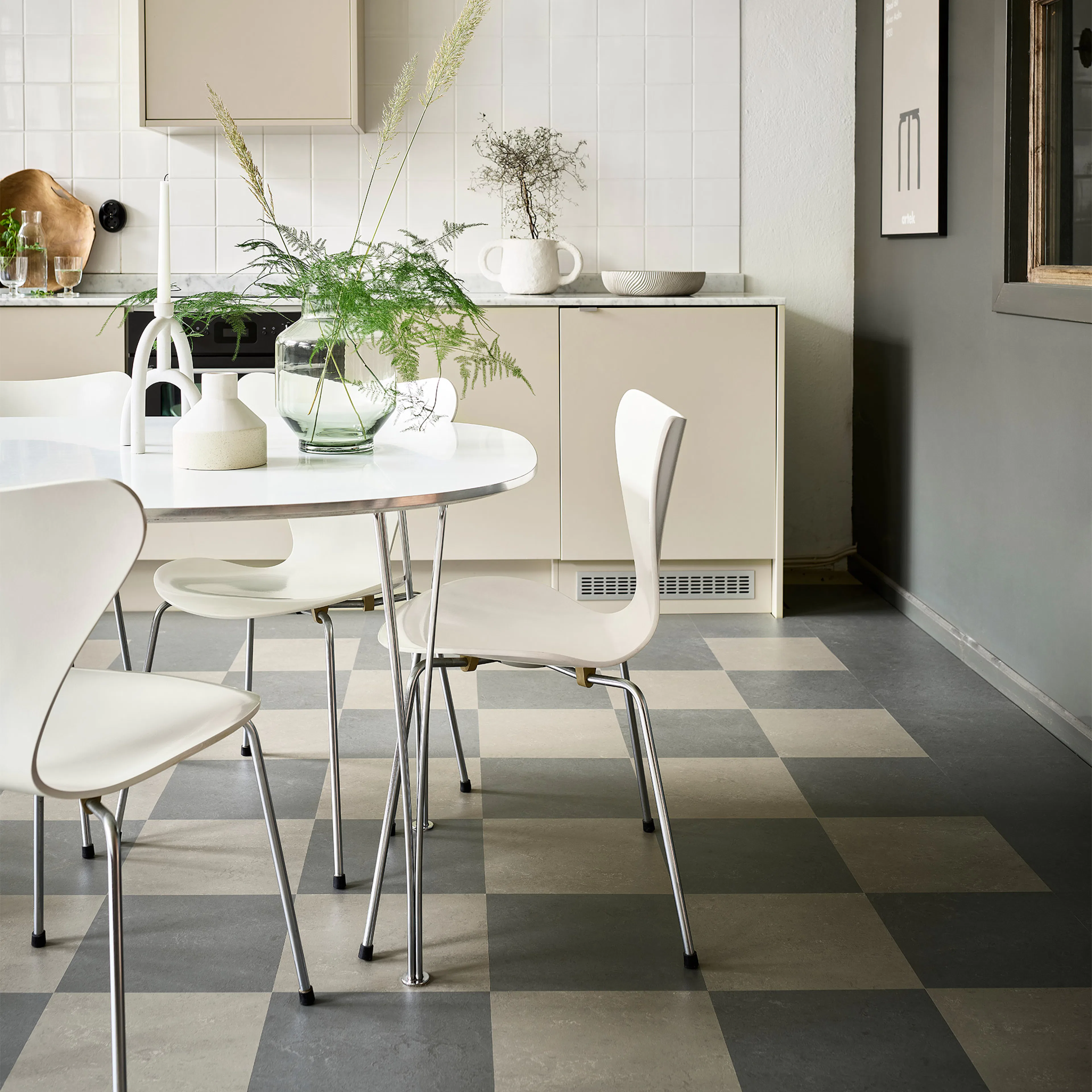 Linoleumgolv Forbo Marmoleum Click Nebula 60x30 cm