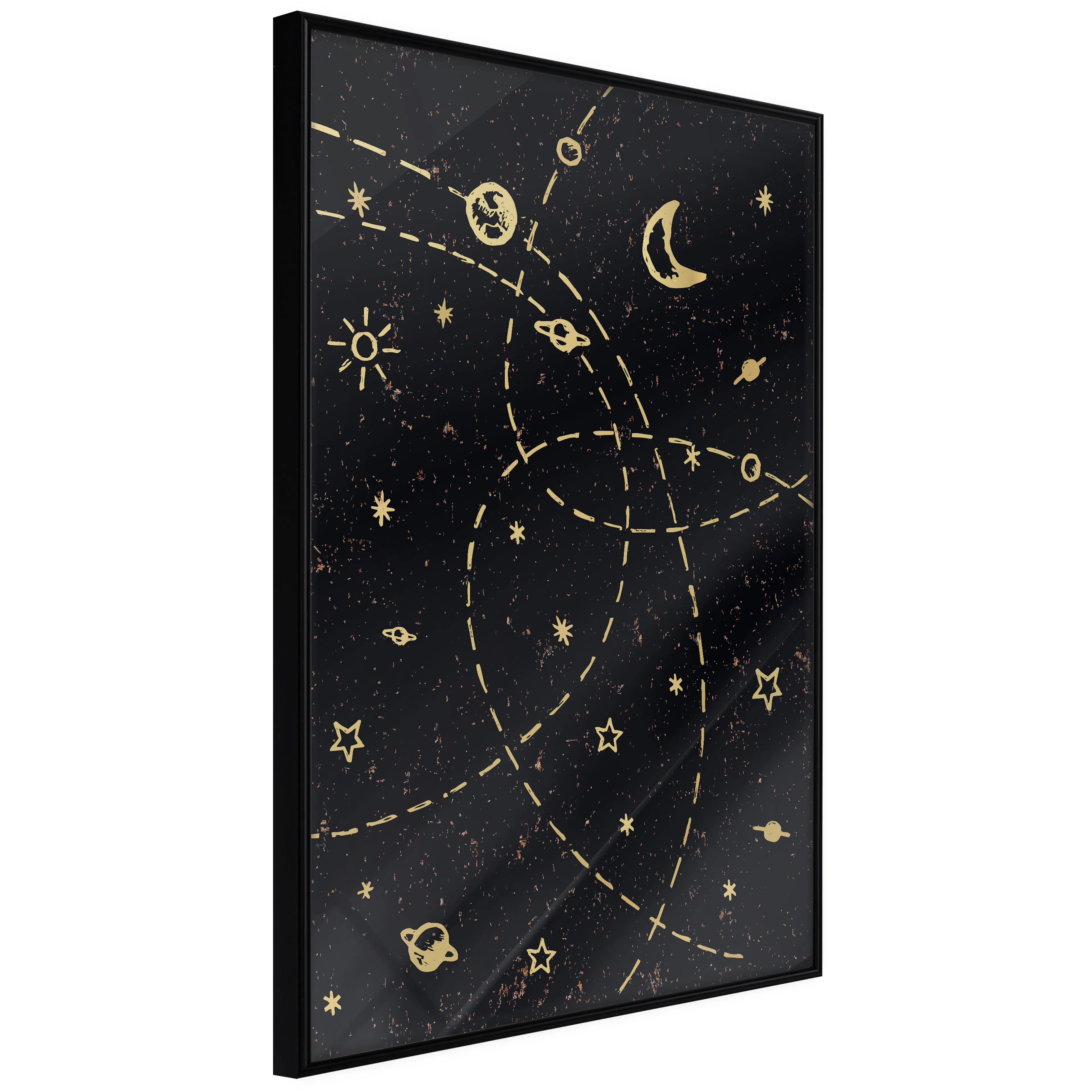 Affisch - Magical Galaxy [Poster] 40x60 Svart ram, 40x60 cm