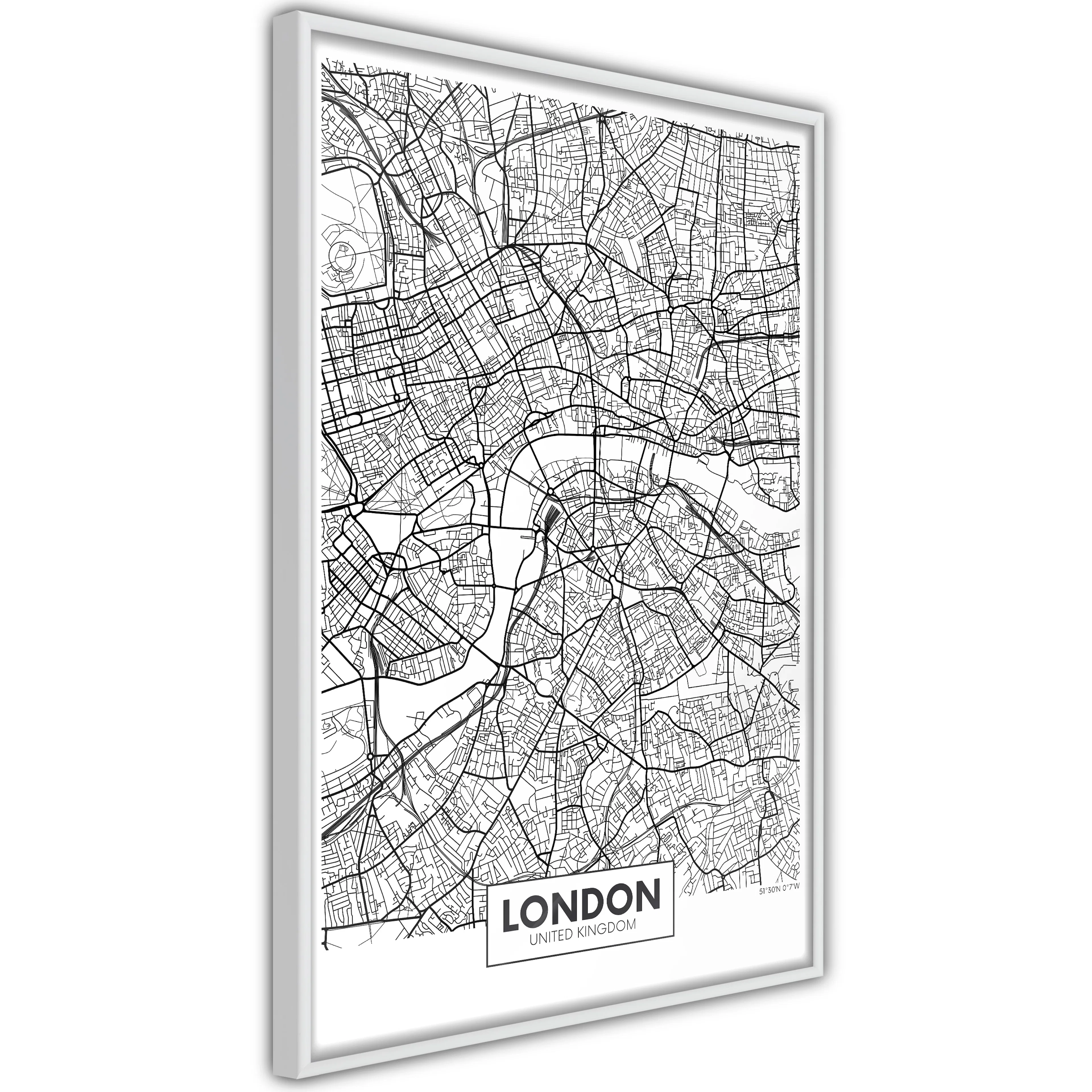Poster Artgeist Affisch Map of London