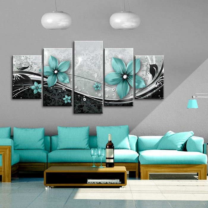 Tavla Arkiio Turquoise Flower Of Night