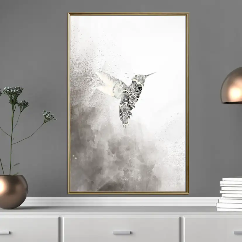 Poster Artgeist Affisch Ethnic Hummingbird