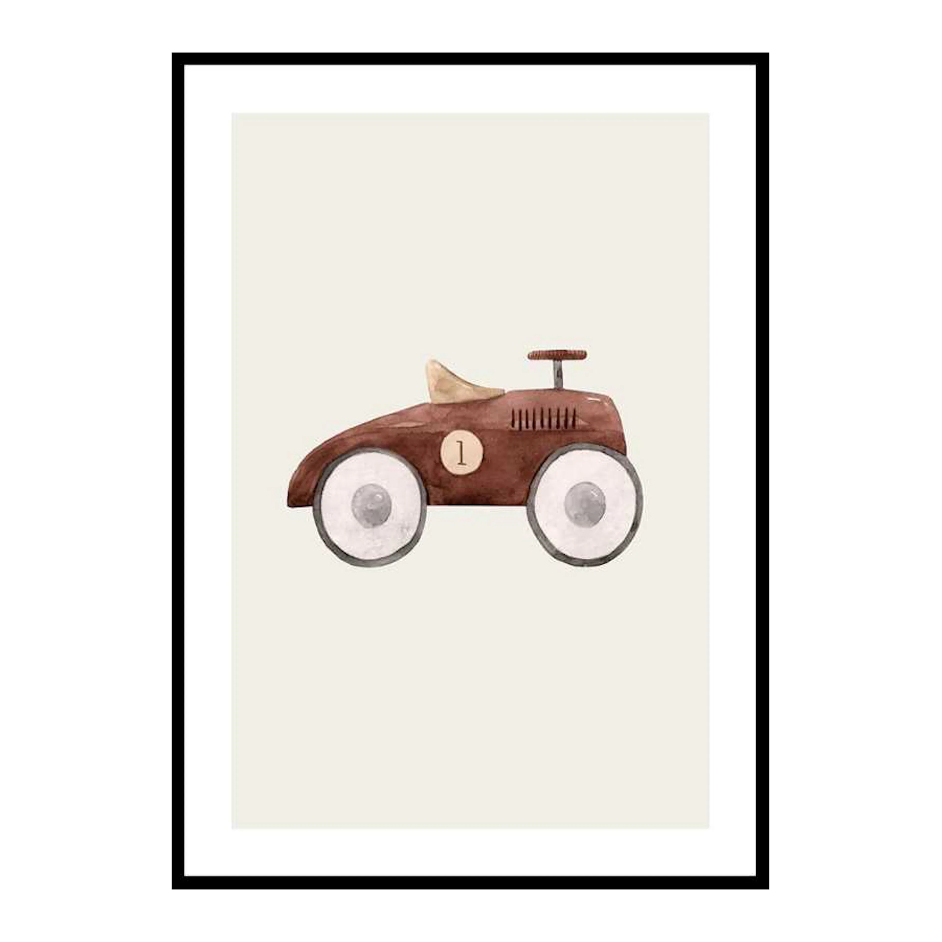 Brown Toy Car 50x70 cm