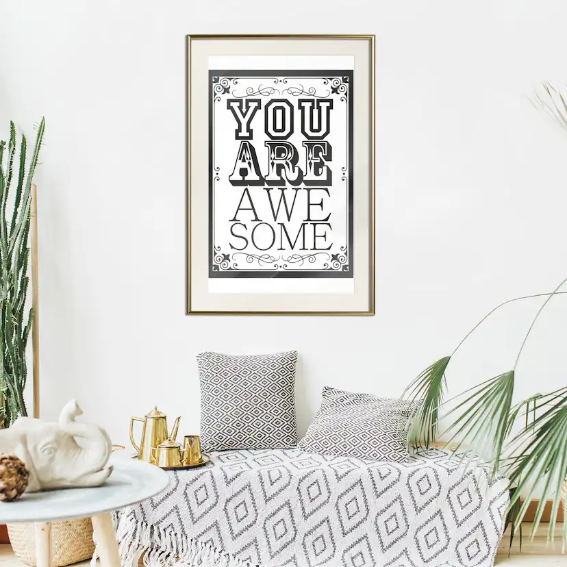 Poster Artgeist Affisch You Are Awesome