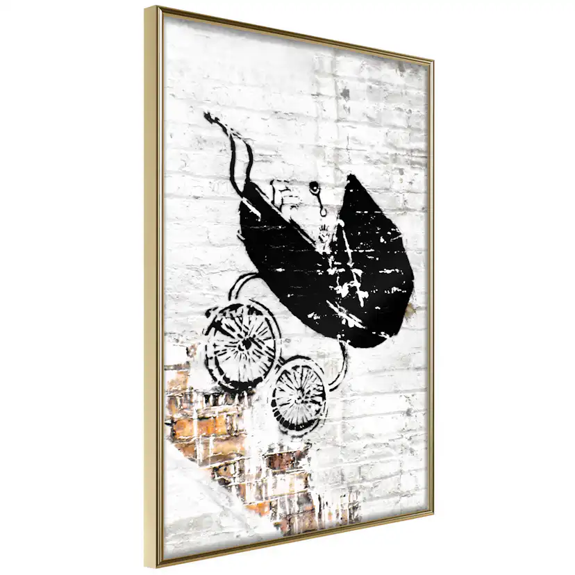 Poster Artgeist Affisch Speeding Stroller