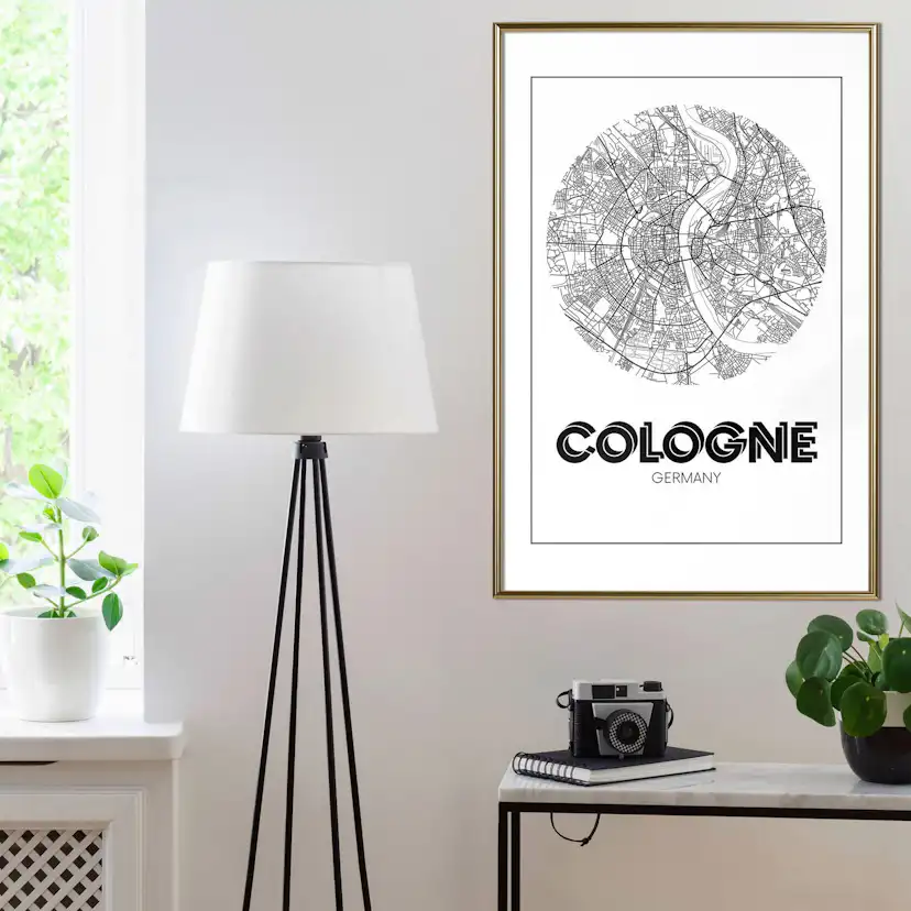 Poster Artgeist Affisch Retro Cologne