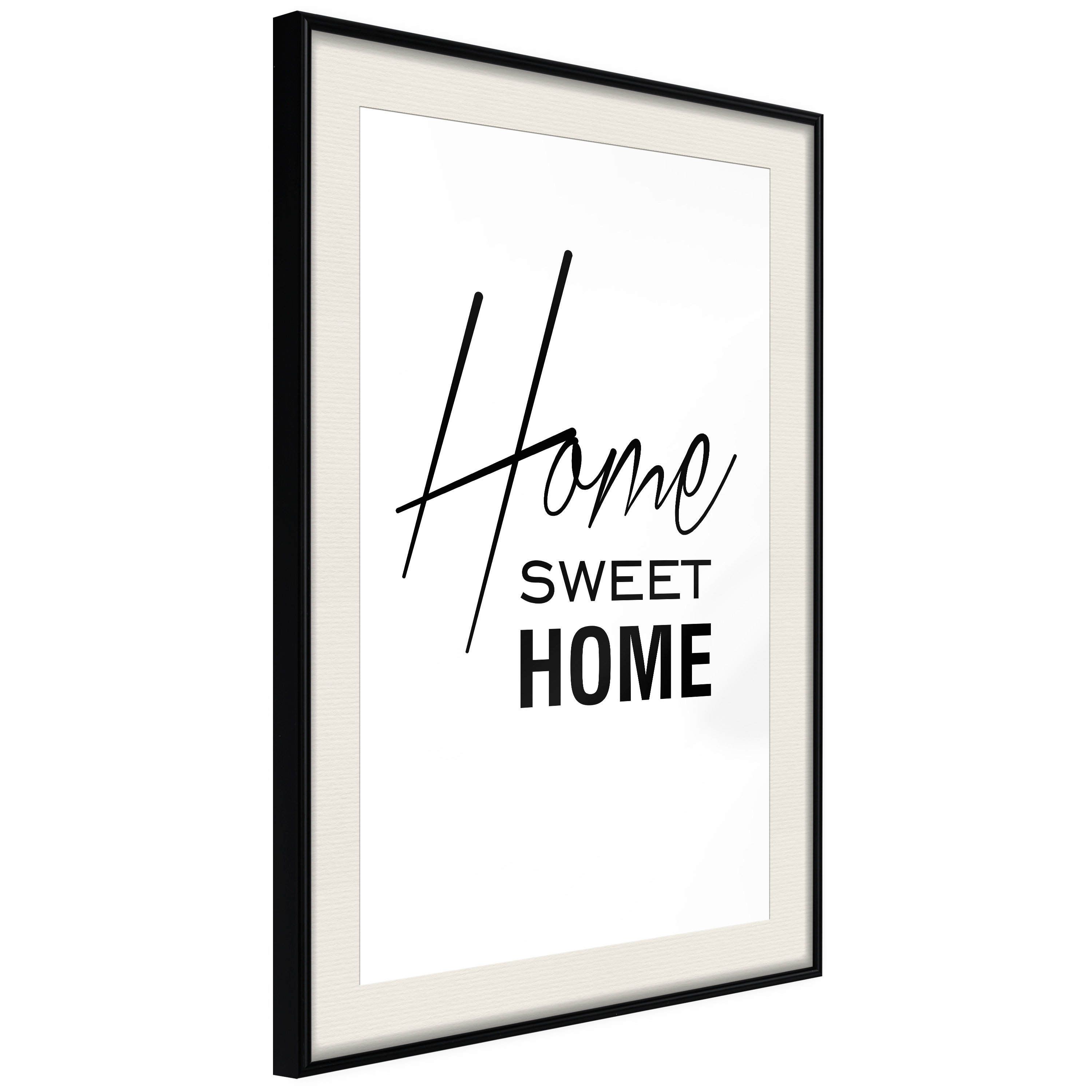 Poster Artgeist Affisch Black and White Home Sweet Home