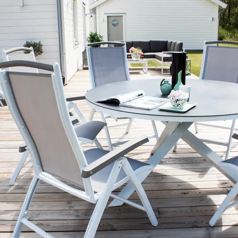 Matgrupp Utomhus Venture Home Copacabana med 6 Aleyna PositionsTrädgårdsstolar