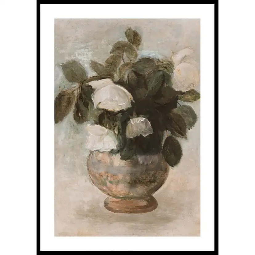 Poster Gallerix Białe Róże By Tadeusz Makowski