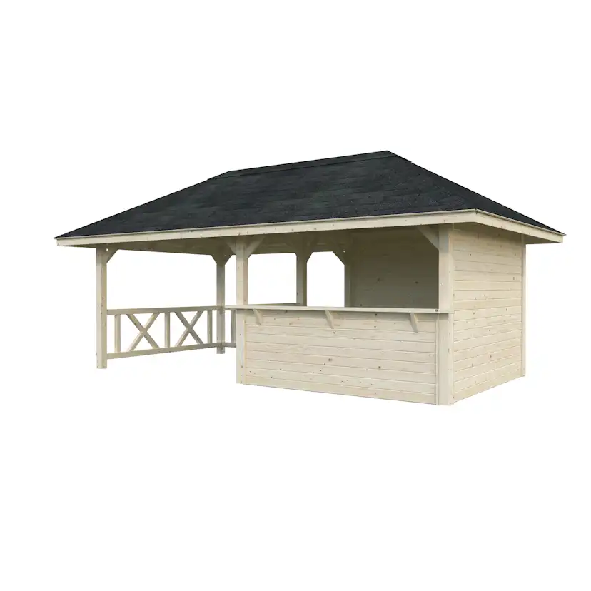 Stuga Palmako Bianca 16,6 m2 Set 3