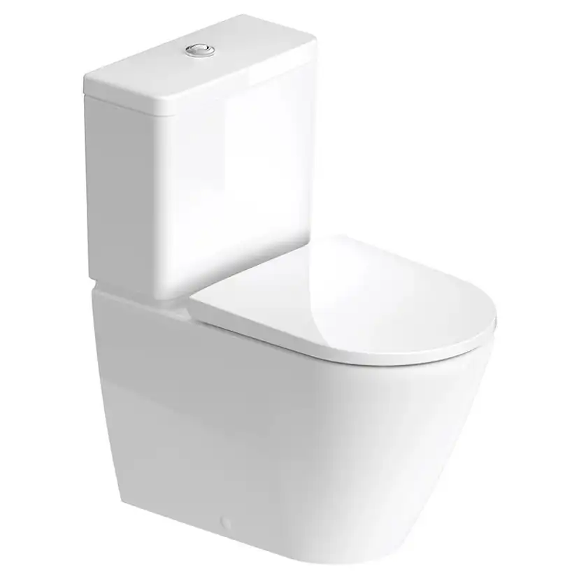 Toalettstol Duravit D-Neo 200209 Rimless med Mjukstängande Hårdsits