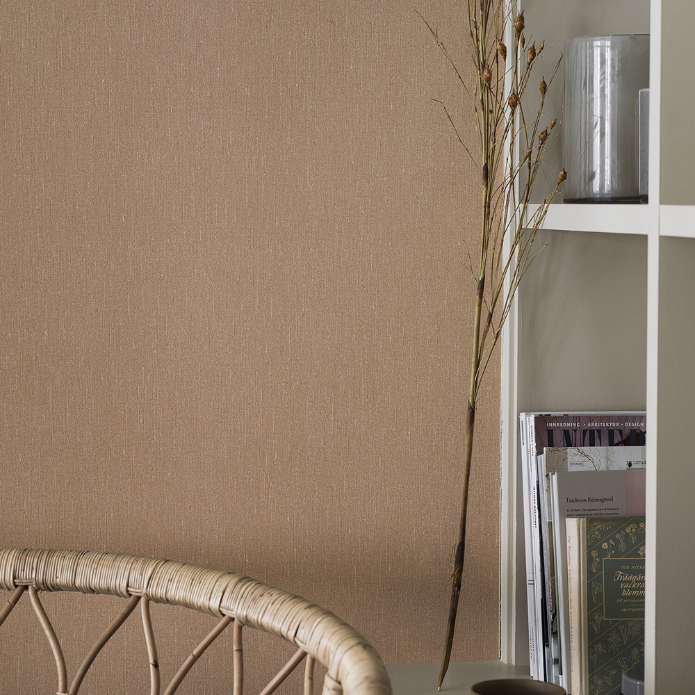 Tapet Boråstapeter Terracotta Linen
