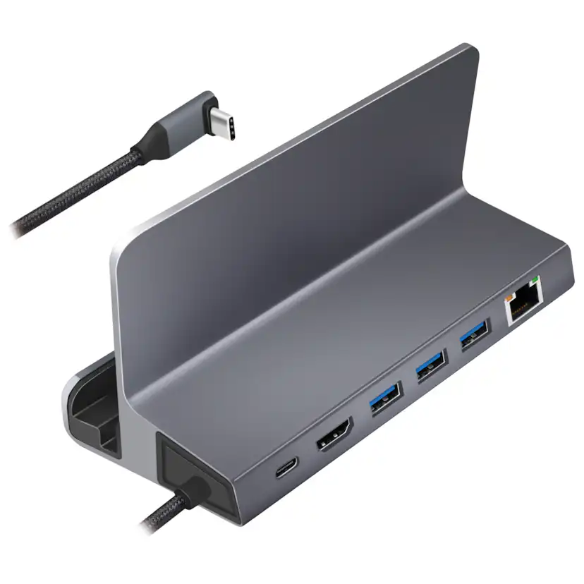 USB-C-dockningsstation LogiLink 6-i-1 iPad/Steam Deck