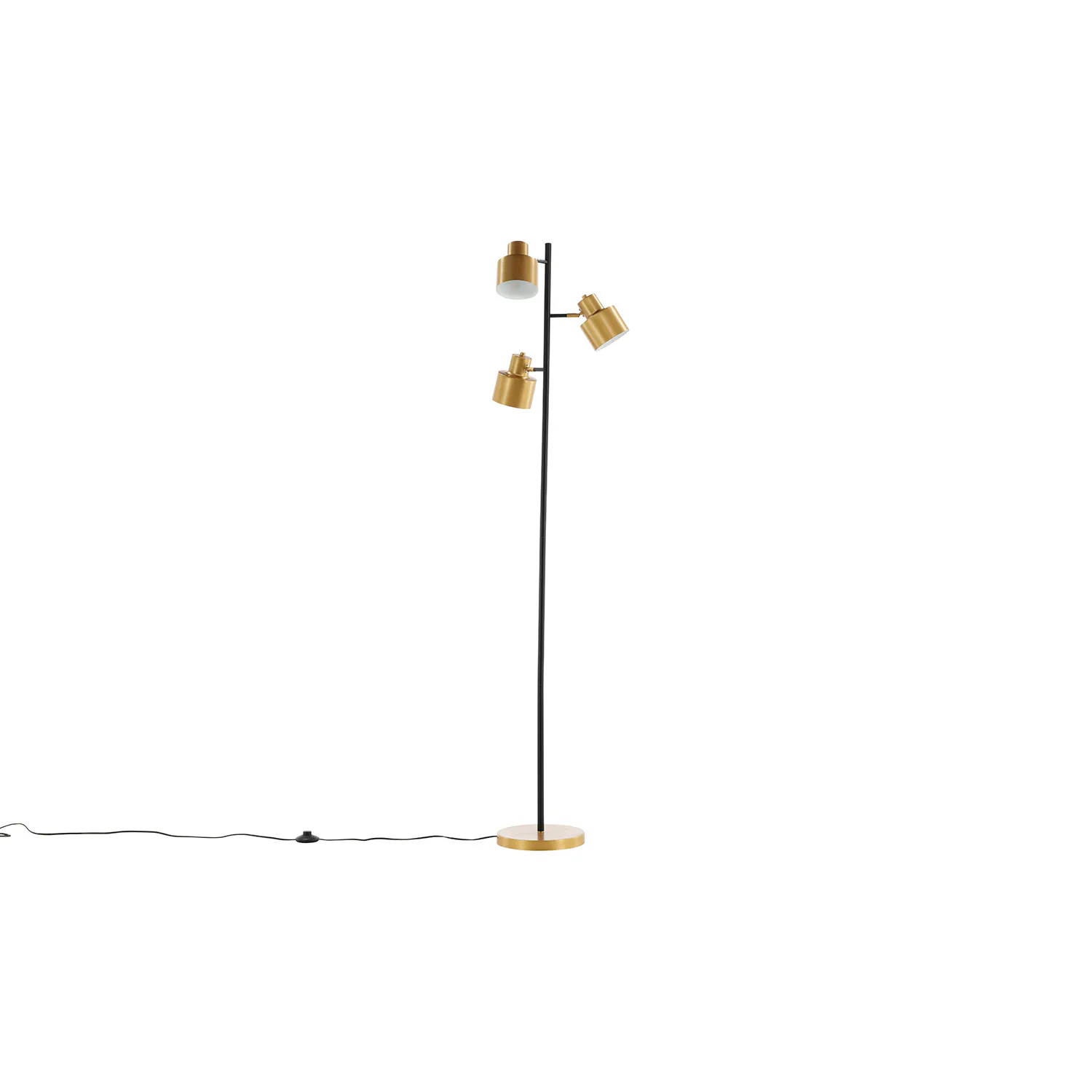Vifta är en nätt och stilren golvlampa från Venture Home med 3 ljuskällor. Lampan kräver enklare montering.