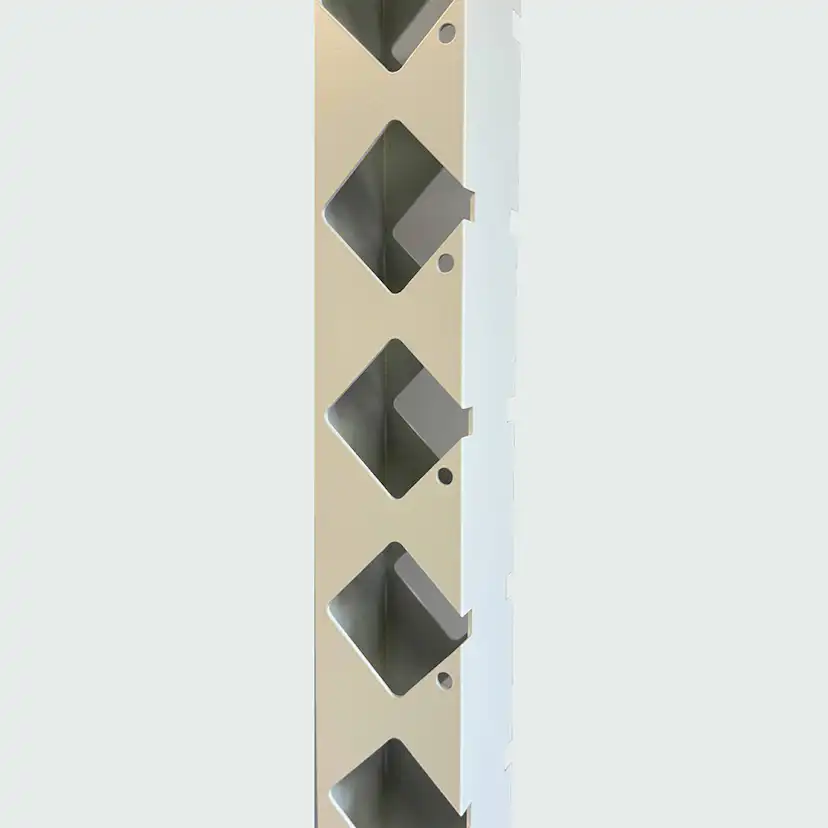 Staketstolpe Bolmen 1765mm Hörnstolpe 45grader Vit Höjd: 1765 mm, Vit