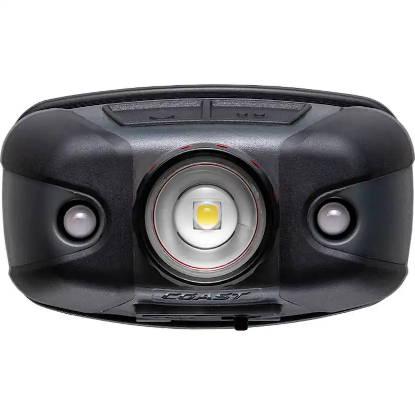 Uppladdningsbar Coast FLX40R Pannlampa med trefärgat ljus 700 lumen