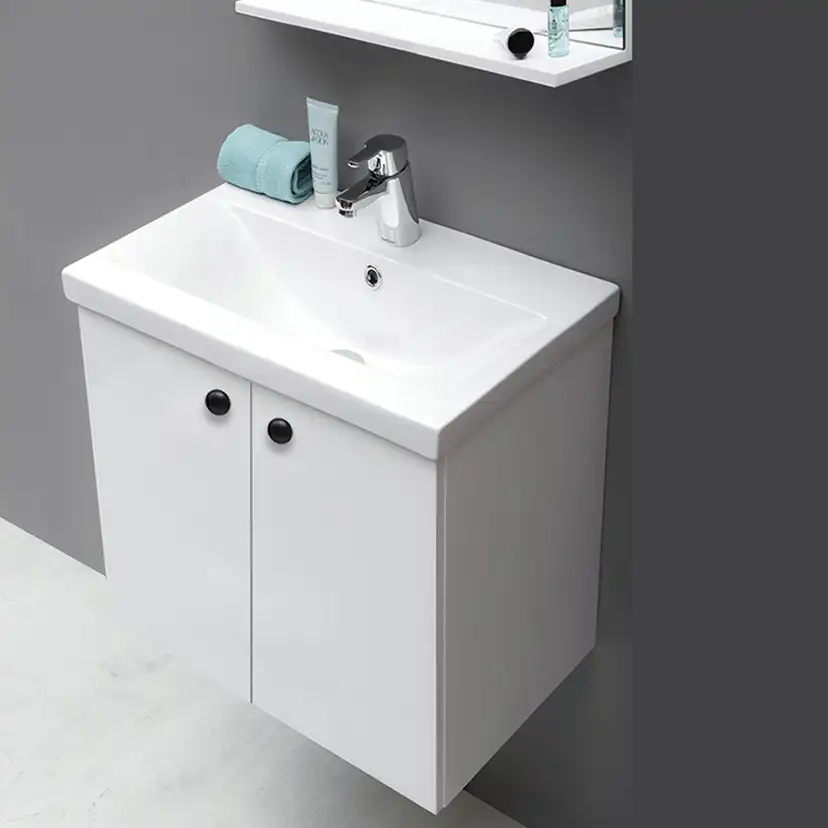 Tvättställsskåp 4AQUA Minimal Med 2 Luckor