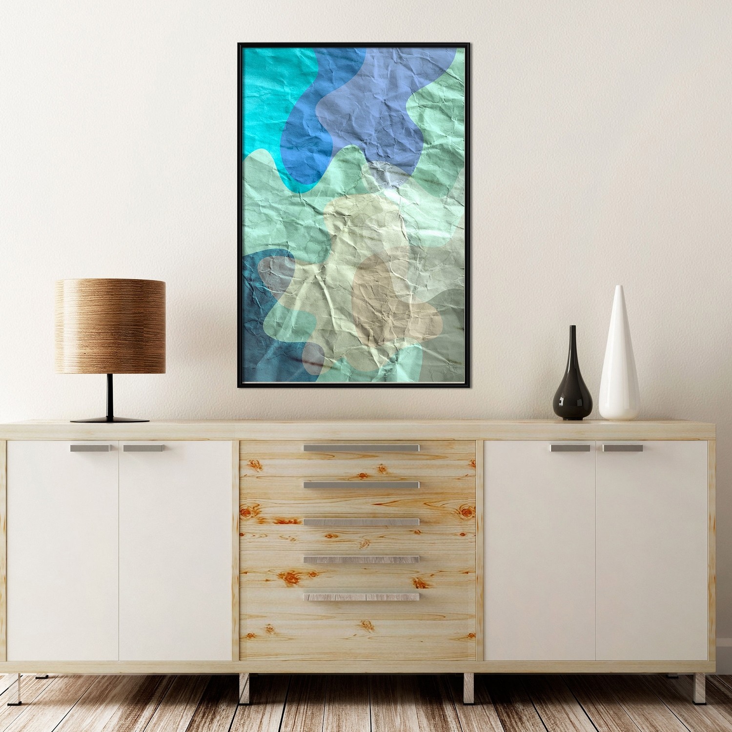 Affisch - Colours of Lake [Poster] 30x45 Svart ram, 30x45 cm