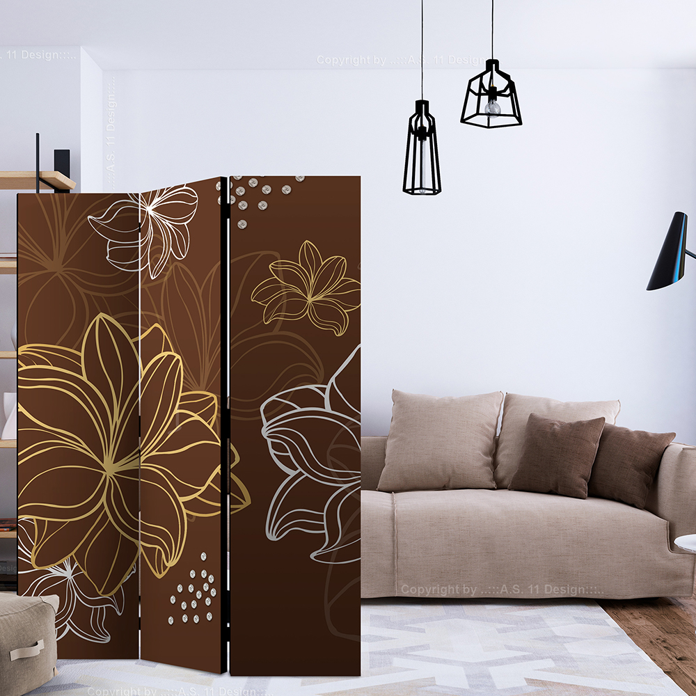 Rumsavdelare Skärmvägg Arkiio Autumnal Flora 135x172 cm