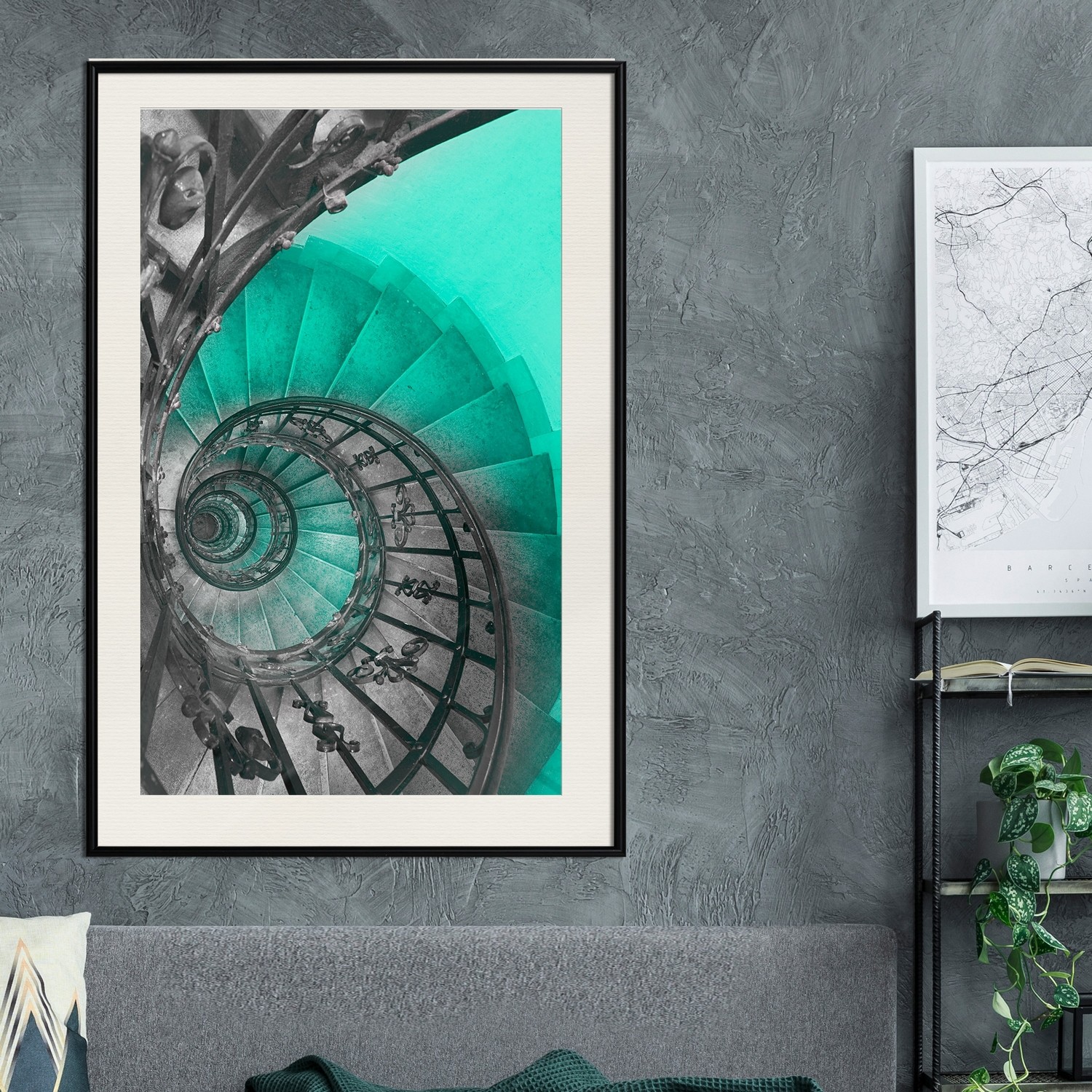 Poster Artgeist Affisch Twisted Stairs