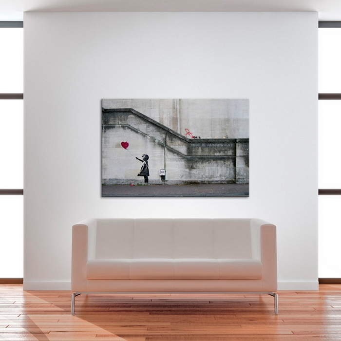 Tavla Arkiio There Is Always Hope Banksy 60x40